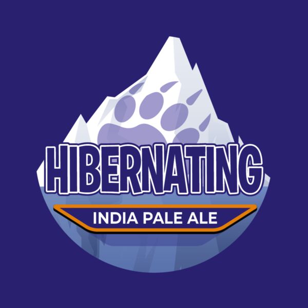 hibernating india pale ale square label Thumbnail