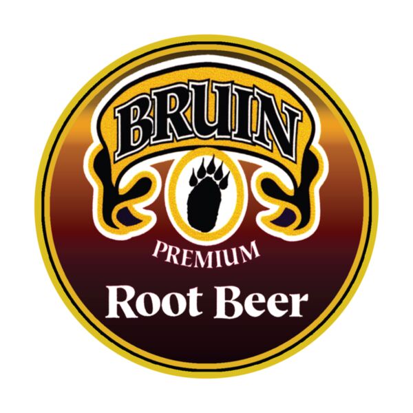 bruin root beer circle label Thumbnail